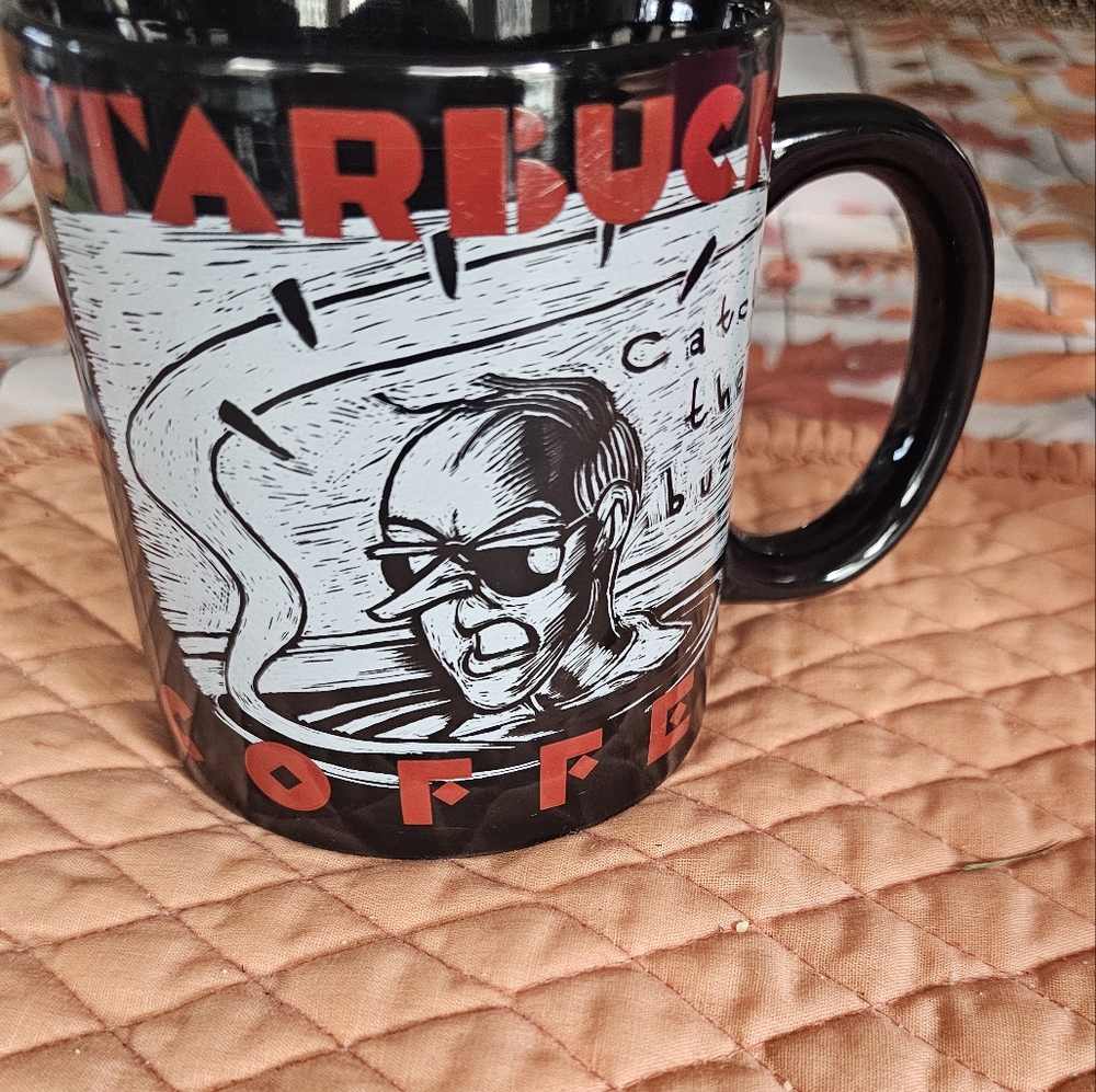 Starbucks Black Coffee Mug with Bold Design